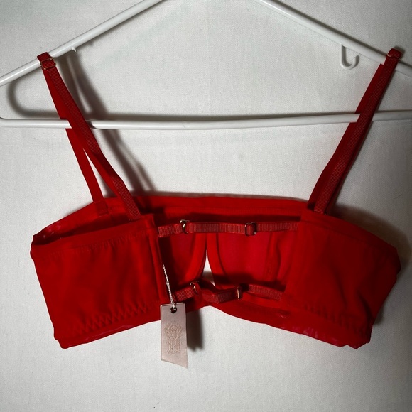 NWT We are HAH Wired Bra Blood Orange Size 30-38B - Picture 6 of 7